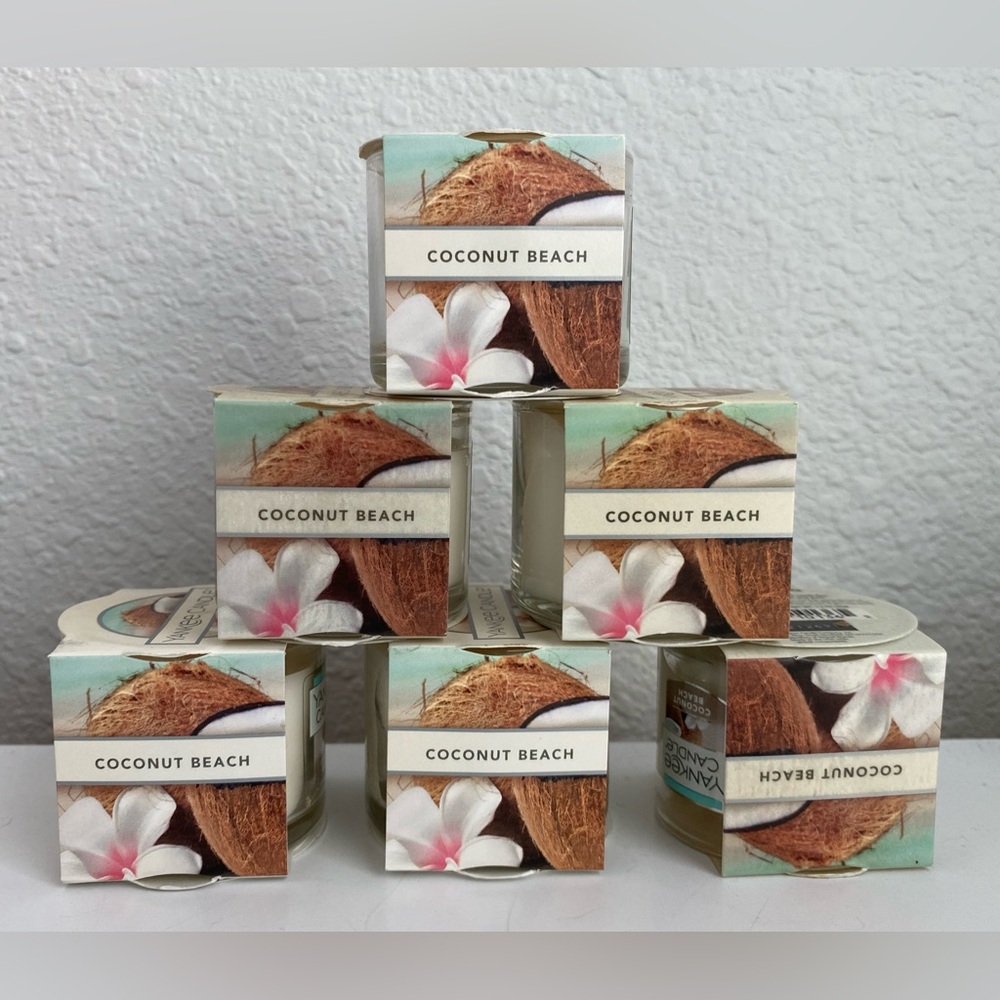 Yankee candle - Mini candle coconut beach scented 6 (1.3 oz) one wick candles